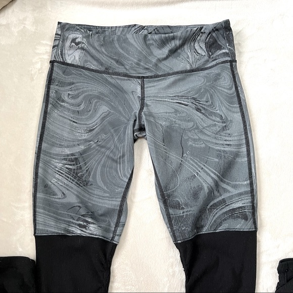 ALO yoga Goddess Leggings Grey Black Marble Small - Picture 3 of 6